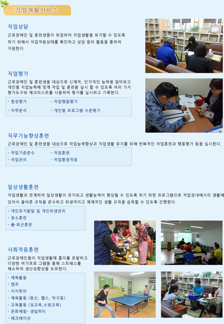 직업재활서비스
